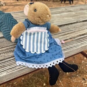 Vintage Hallmark Marjolein Bastin Vera the Mouse Plush 1997 13" Stuffed Animal